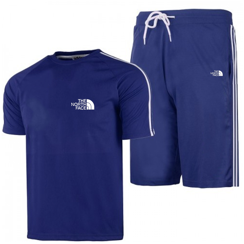 Men's 3-Stripes Fleece Shorts & Tee Shirt Set