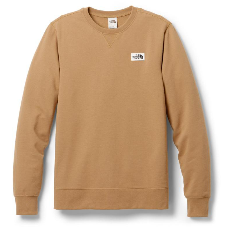 patchwork crew neck sweatshirt Utility Brown