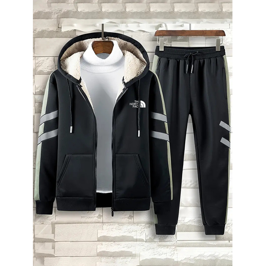 Casual full zip tracksuit suit