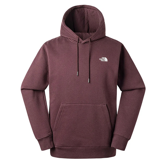 photo print hoodie BROWN