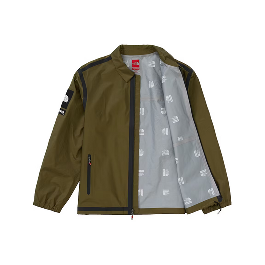 Exterior seamed coach jacket