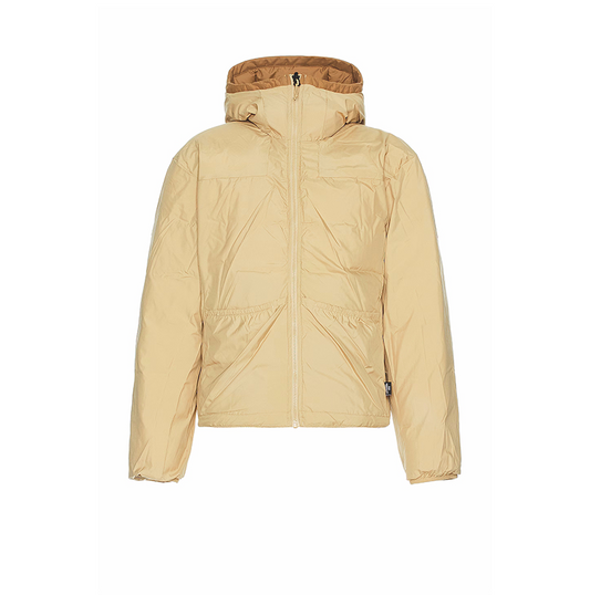 Reversible oatmeal down jacket